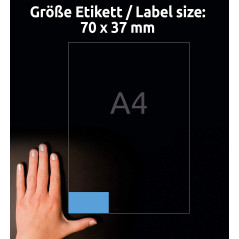 Avery - 3449 - Étiquettes Sans Cadre - Bleu