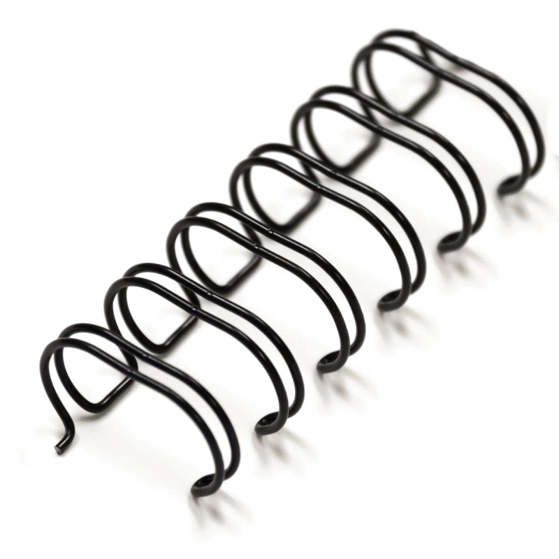 Albyco Wire-o Peignes à reliure à fil Noir - Anneaux métalliques - 6,4 Millimètres - 1/4 Pouce - Jusqu'à 35 Feuilles - Par Paque Albyco Wire-o Peignes à reliure à fil Noir - Anneaux métalliques - 6,4 Millimètres - 1/4 Pouce - Jusqu'à 35 Feuilles - Par Paque