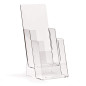 taymar Porte-brochures, Porte-flyers 2 cases DIN Lang (DL) l'une derrière l'autre, Présentoir de table pour flyers tranparent taymar Porte-brochures, Porte-flyers 2 cases DIN Lang (DL) l'une derrière l'autre, Présentoir de table pour flyers tranparent