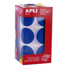 APLI Kids 17864 - Gomets bleus ronds géants XL Diam 33mm