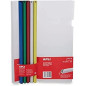 APLI Kit 5 baguettes à relier (10x297mm) avec 5 couvertures transparentes A4 APLI Kit 5 baguettes à relier (10x297mm) avec 5 couvertures transparentes A4