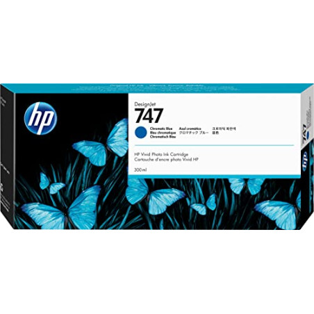 HP Cartouche d'encre Originale 747 Bleu