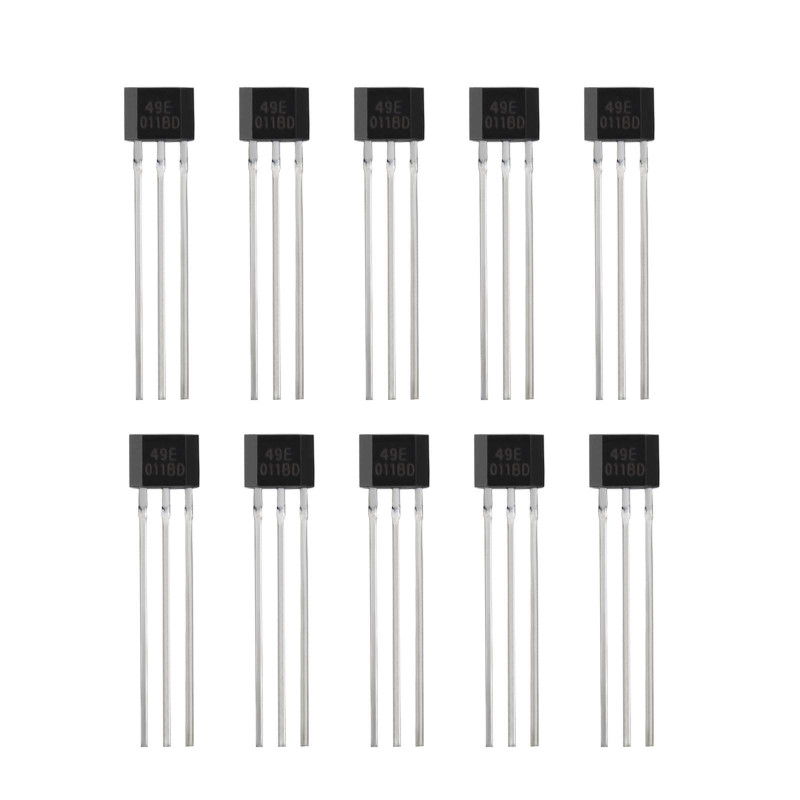 10 x 49E OH49E S49E SS49E TO-92 Détecteur magnétique à effet de hall 3 broches Capteur sensible pour les applications de réparat 10 x 49E OH49E S49E SS49E TO-92 Détecteur magnétique à effet de hall 3 broches Capteur sensible pour les applications de réparat