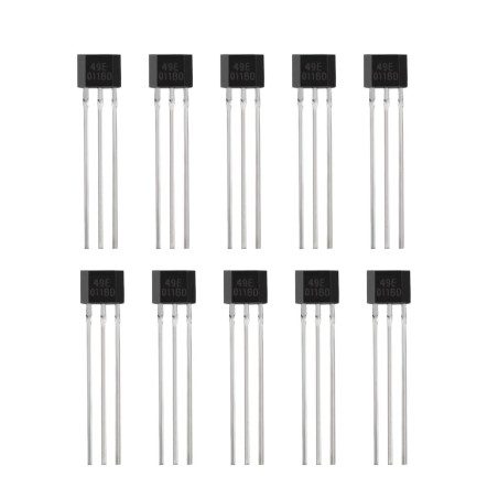 10 x 49E OH49E S49E SS49E TO-92 Détecteur magnétique à effet de hall 3 broches Capteur sensible pour les applications de réparat