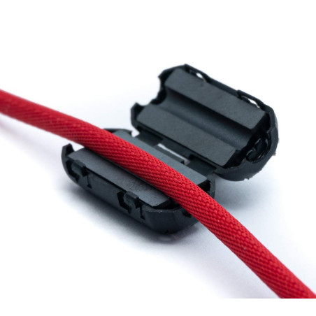 System-S 5 x Noyau de ferrite 7 mm de diamètre divisé en ferrite annulaire pour câble