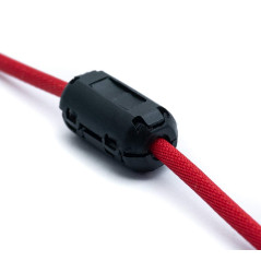 System-S 5 x Noyau de ferrite 7 mm de diamètre divisé en ferrite annulaire pour câble