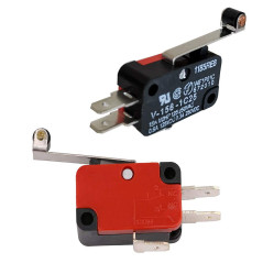 Gebildet 10pièces Micro Interrupteur Levier de Rouleau de Charnière 1NO 1NC, 3Broches SPDT Fin de Course de Longue Charniere Lev