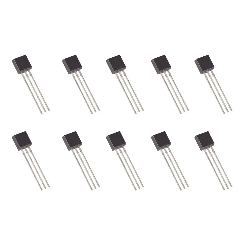 Kit de 10 transistors PNP BC557 50V 100mA