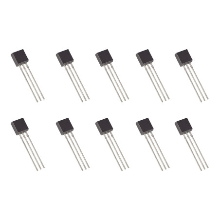 Kit de 10 transistors PNP BC557 50V 100mA