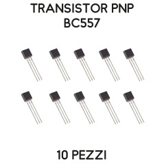 Kit de 10 transistors PNP BC557 50V 100mA