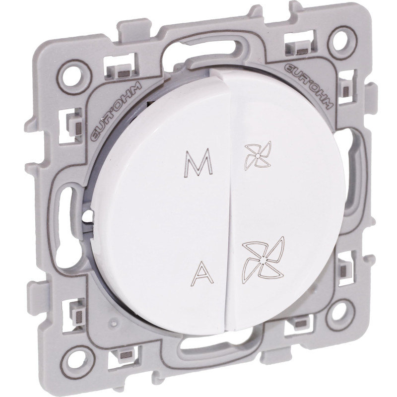 SQUARE inter + stop VMC blanc EUR'OHM 60225 SQUARE inter + stop VMC blanc EUR'OHM 60225