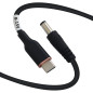 DSD TECH MagicConn SH-CP15B Câble d'alimentation USB Type C PD vers DC(55x21)-15V DSD TECH MagicConn SH-CP15B Câble d'alimentation USB Type C PD vers DC(55x21)-15V