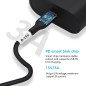 DSD TECH MagicConn SH-CP15B Câble d'alimentation USB Type C PD vers DC(55x21)-15V DSD TECH MagicConn SH-CP15B Câble d'alimentation USB Type C PD vers DC(55x21)-15V