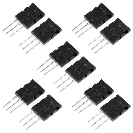 Transistor Audio de Silicium Assorti par Transistor de Puissance élevée d'Amplificateur pour Le Modèle 2SC5200, 5 Paires