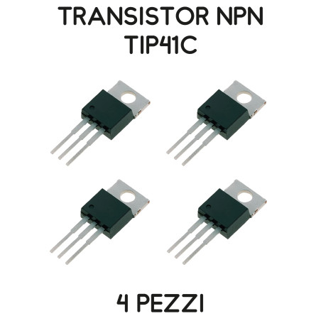 Kit de 4 transistors NPN TIP41C 100V 6A