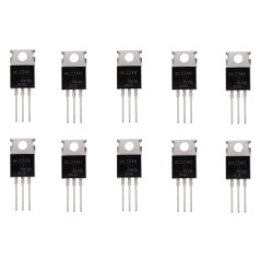 BOJACK IRLZ34N MOSFET 30 A 55 V IRLZ34NPBF Transistors à effet de champ à canal N TO-220AB (paquet de 10 pièces)