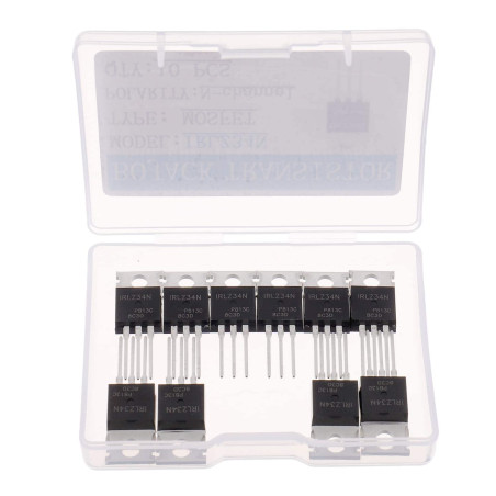 BOJACK IRLZ34N MOSFET 30 A 55 V IRLZ34NPBF Transistors à effet de champ à canal N TO-220AB (paquet de 10 pièces)
