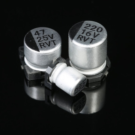 DollaTek SMD Condensateurs Assortis Boîte, 145pcs de 10 valeurs 0.47 à 470uF SMD Condensateurs électrolytiques Assortiment