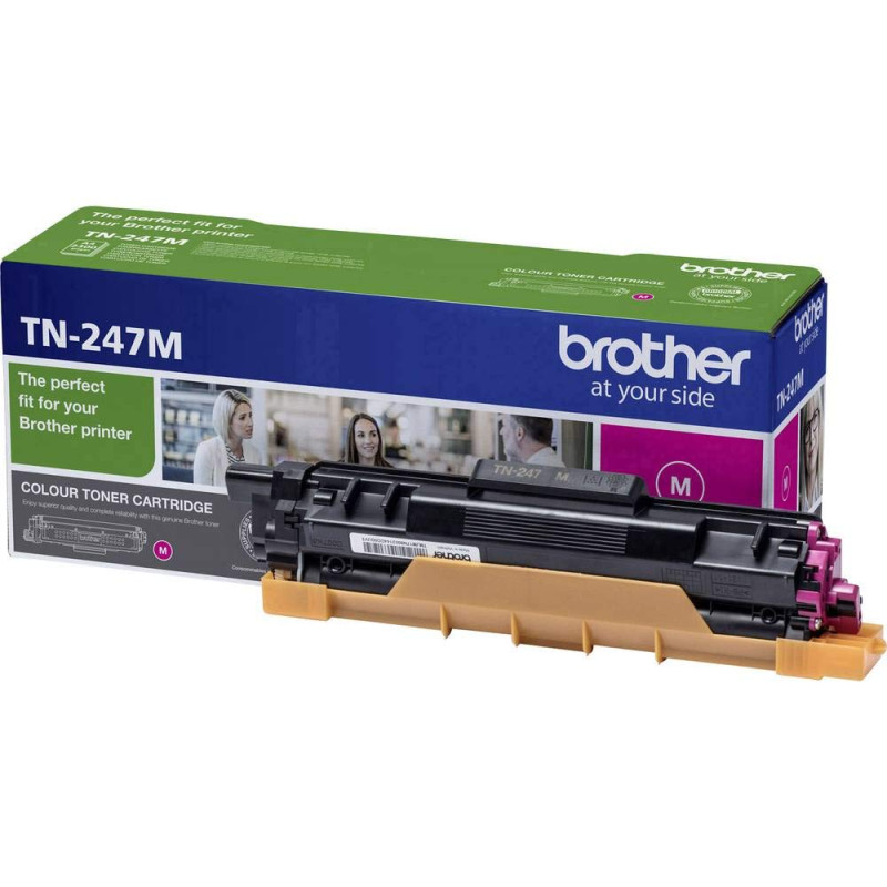 Brother TN-247M, Cartouche de Toner original, Imprime jusqu'à 2 300 pages, Magenta BA78757 Normal Brother TN-247M, Cartouche de Toner original, Imprime jusqu'à 2 300 pages, Magenta BA78757 Normal