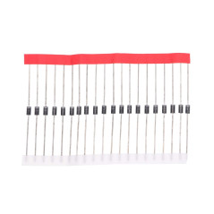 HUABAN 100 pièces 1N5817 Diodes de redresseur de barrière Schottky 1A 20V DO-41 (DO-204AL) Axial 5817 1 Amp 20 Volt