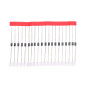 HUABAN 100 pièces 1N5817 Diodes de redresseur de barrière Schottky 1A 20V DO-41 (DO-204AL) Axial 5817 1 Amp 20 Volt HUABAN 100 pièces 1N5817 Diodes de redresseur de barrière Schottky 1A 20V DO-41 (DO-204AL) Axial 5817 1 Amp 20 Volt