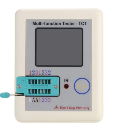 Fasizi Écran coloré de poche multifonction TFT rétroéclairé Transistor LCR-TC1 Testeur pour diode Triode Condensateur Résistance