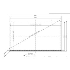 GreenTouch 165,1 cm (65") 10 points Multi-Touches Infrarouge Tactile Cadre, écran Tactile Overlay, Superposition d'écran Tactile