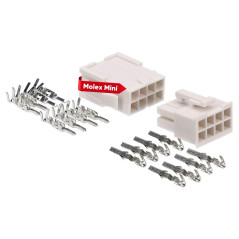Molex Mini-Fit Jr. Kit de connecteurs 8 broches pour composants PC Kali-2408 I Qualité industrielle du distributeur allemand