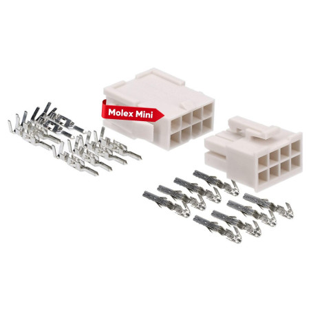 Molex Mini-Fit Jr. Kit de connecteurs 8 broches pour composants PC Kali-2408 I Qualité industrielle du distributeur allemand