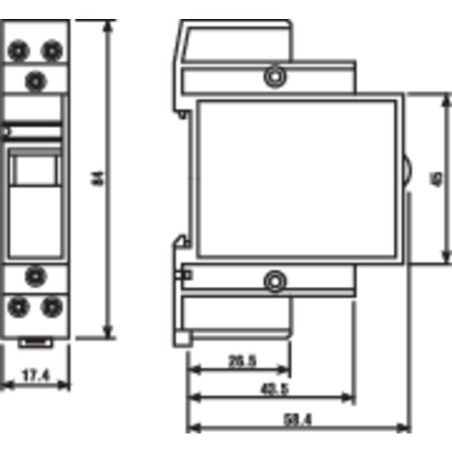 Finder 222390244000PAS Relais modulaire 24 Vdc 1 NO + 1 NC 20 A AgSnO2