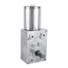 Moteur Électrique 12V Motoréducteur avec Transmission à Vis sans Fin Réversible à Couple Élevé (62RPM)