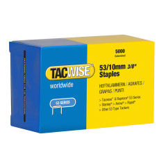 Tacwise 0431 Agrafes Galvanisées de Type 53 / 10 mm, Lot de 5000
