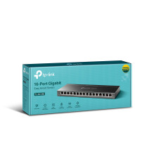 TP-Link TL-SG116E Switch Ethernet Gigabit 16 Ports Administrable - Garantie à Vie - Idéal Partage de Connexion et Mise en réseau