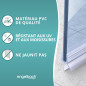 Engelbach® Joint de porte de douche 90cm - Profil d'étanchéité en caoutchouc extra-épais pour verre 5-8 mm, étanchéité optimale, Engelbach® Joint de porte de douche 90cm - Profil d'étanchéité en caoutchouc extra-épais pour verre 5-8 mm, étanchéité optimale,