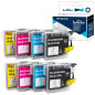 LCL Cartouche d'encre Compatible LC-1100 LC1100 LC1100BK LC-1100BK LC1100C LC1100M LC1100Y (2Noir 2Cyan 2Magenta 2Jaune) Remplac LCL Cartouche d'encre Compatible LC-1100 LC1100 LC1100BK LC-1100BK LC1100C LC1100M LC1100Y (2Noir 2Cyan 2Magenta 2Jaune) Remplac