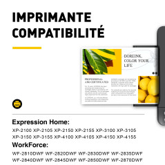 DOREINK 12-Pack Remplacé par 603XL Cartouche d'encre Compatible avec Epson Expression Home XP-2100 XP-2105 XP-2150 XP-2155 XP-31