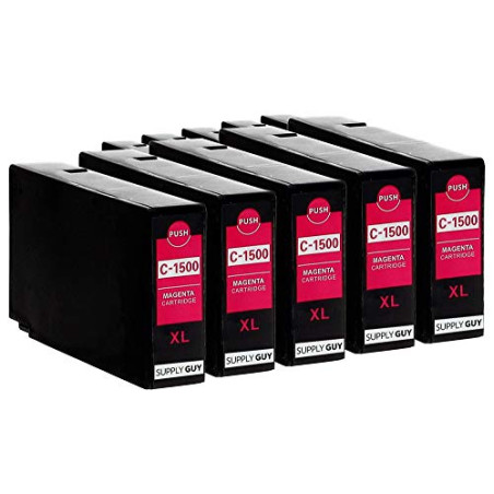 Supply Guy 5 Cartouches d'encre compatibles avec Canon PGI-1500XL, Cartouche Magenta Compatible avec Canon Maxify MB2000 MB2050