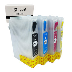 HEMEI Compatible avec Epson T0715 T071, Cartouche d'encre Rechargeable Vide avec Remplacement des puces à réinitialisation Autom