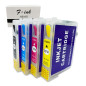 HEMEI Compatible avec Epson T0715 T071, Cartouche d'encre Rechargeable Vide avec Remplacement des puces à réinitialisation Autom