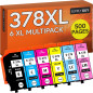 Supply Guy 6 Cartouches d'encre Compatible avec Epson 378XL Multipack pour Expression Photo XP8000 XP8005 XP8500 XP8500 XP8505 X