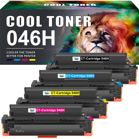 Cool Toner Cartouche de Toner Compatible pour Canon 046 046H i-SENSYS MF732Cdw MF734Cdw MF735Cx LBP653Cdw LBP654Cx MF732 MF734 M