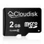 Cloudisk microSD 2gb Carte mémoire Micro SD, c6 Cloudisk microSD 2gb Carte mémoire Micro SD, c6
