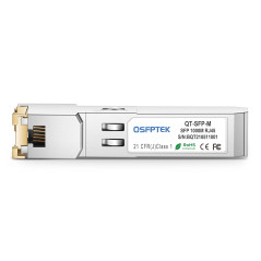 QSFPTEK Gigabit SFP Copper RJ45 Module 1000BASE-T Transceiver pour Cisco GLC-T/SFP-GE-T, Ubiquiti UF-RJ45-1G, Netgear, Mikrotik,