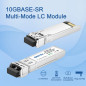 QINIYEK 10GBase-SR Module SFP+ Optique, 10Gb multimode LC Transceiver Compatible pour Cisco SFP-10G-SR, Ubiquiti UF-MM-10G, Mera