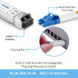 QINIYEK 10GBase-SR Module SFP+ Optique, 10Gb multimode LC Transceiver Compatible pour Cisco SFP-10G-SR, Ubiquiti UF-MM-10G, Mera