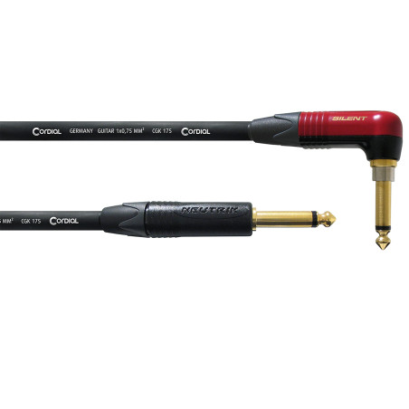 Cordial CSI 3 RP-SILENT câble d'instrument 3 m - Câble pour Instrument