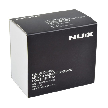 NUX Alimentation secteur 9V 500mA centre négatif