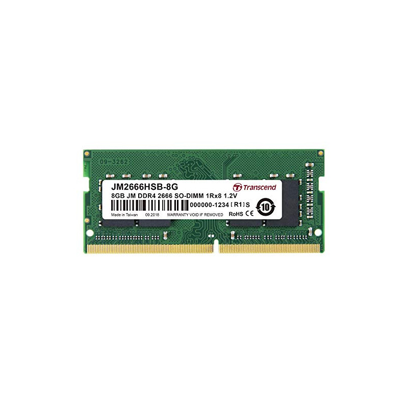 Transcend JM2666HSB-8G 8Go DDR4 2666Mhz SO-DIMM 1Rx8 1.2V