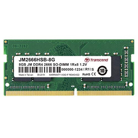 Transcend JM2666HSB-8G 8Go DDR4 2666Mhz SO-DIMM 1Rx8 1.2V