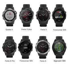 ISABAKE Bracelet pour Garmin Forerunner 945/935, Garmin Fenix 5/5 Plus, Fenix 6/6 Pro, Approach S60/Quatix 5, Bande de Remplacem